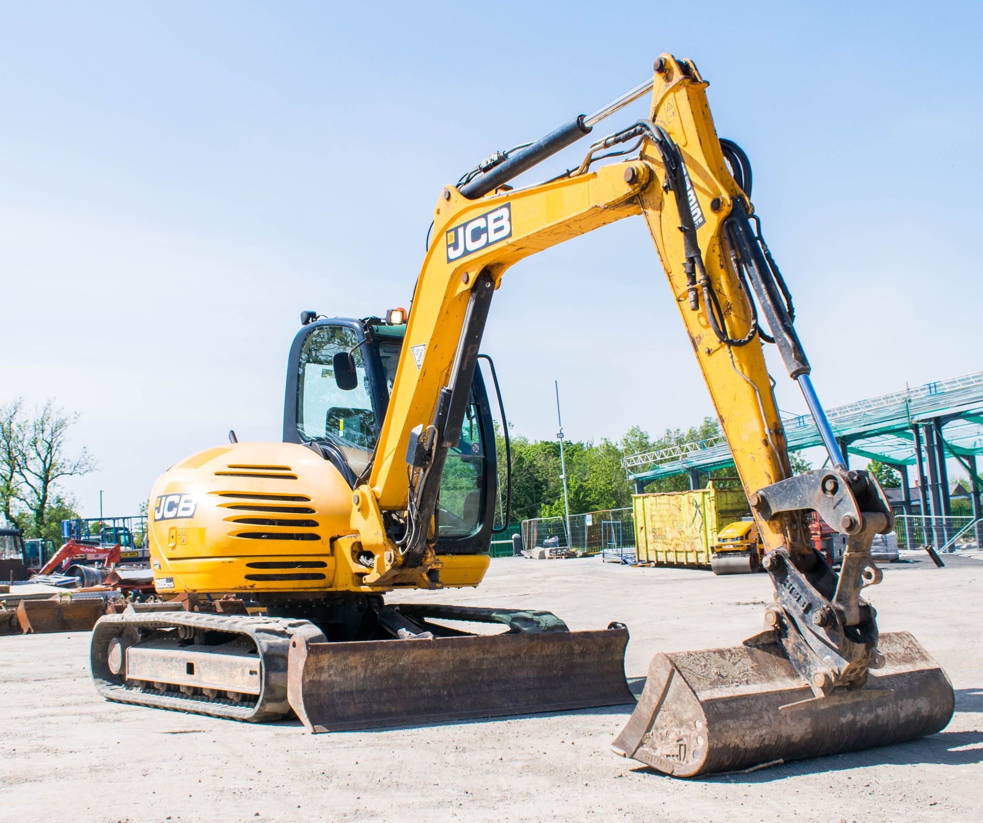 JCB 8085 ZTS 8 tonne rubber tracked excavator  Year: 2013 S/N: 01073046 Recorded hours: Not - Image 3 of 17