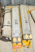 3 - 110v plasterers lamps