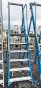 6 tread fibreglass framed aluminium step ladder