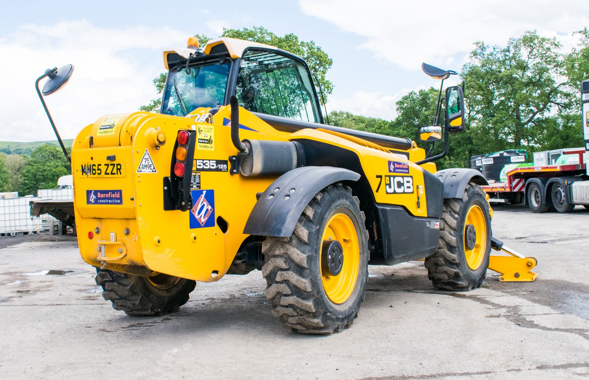 JCB 535-125 Hi Viz 12.5 metre telescopic handler  Registration Number: MM65 ZZR Year: 2015 S/N: - Image 3 of 20