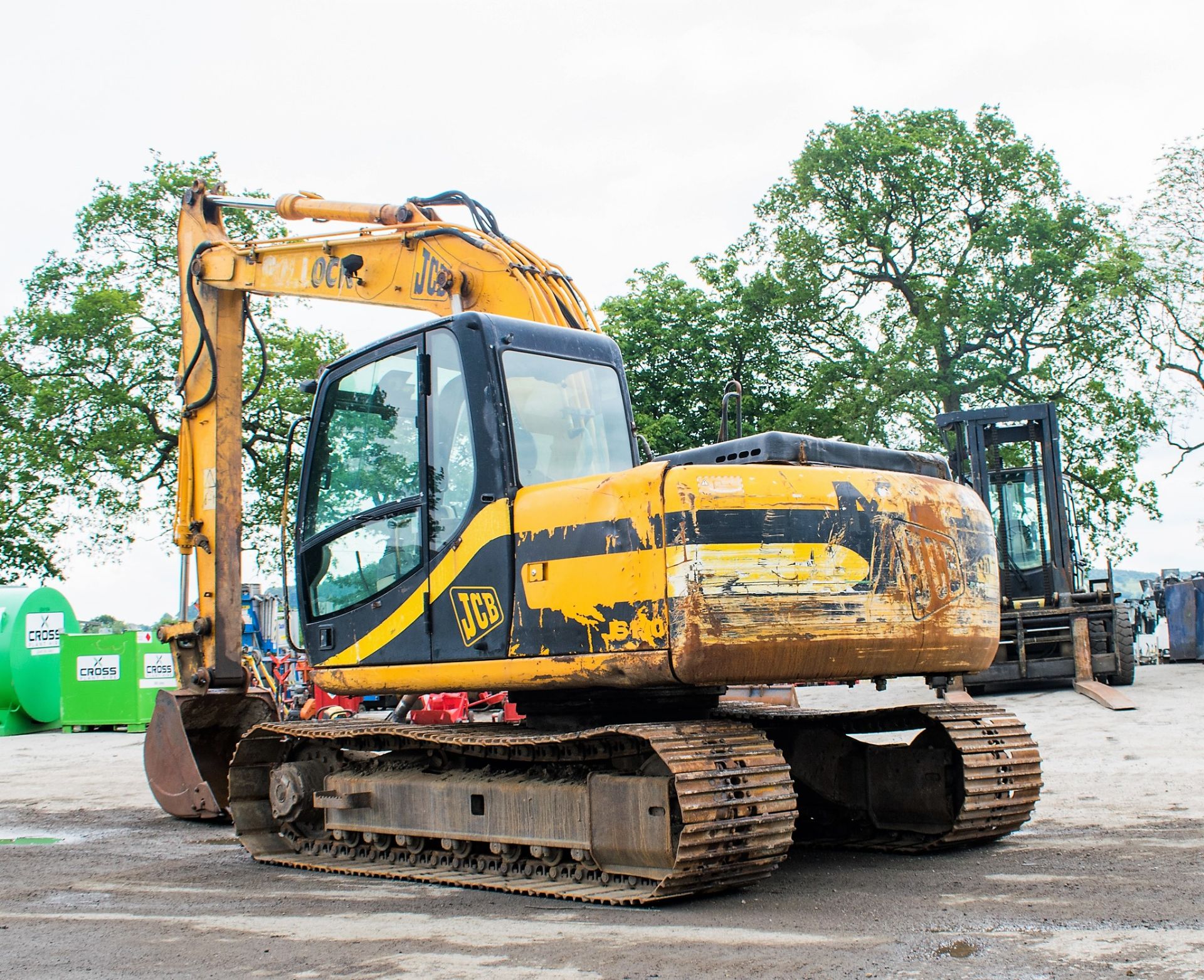 JCB JS130 13 tonne steel tracked excavator Year: 2001 S/N: E0759780 Recorded Hours: Not displayed - Image 4 of 20