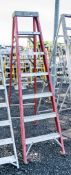 7 tread fibreglass framed aluminium step ladder