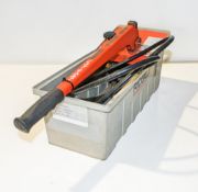 Ridgid manual pressure testing machine