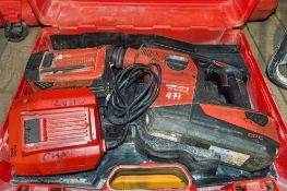 Hilti TE30 cordless SDS rotary hammer drill  c/w charger, 2 batteries and carry case  A702064