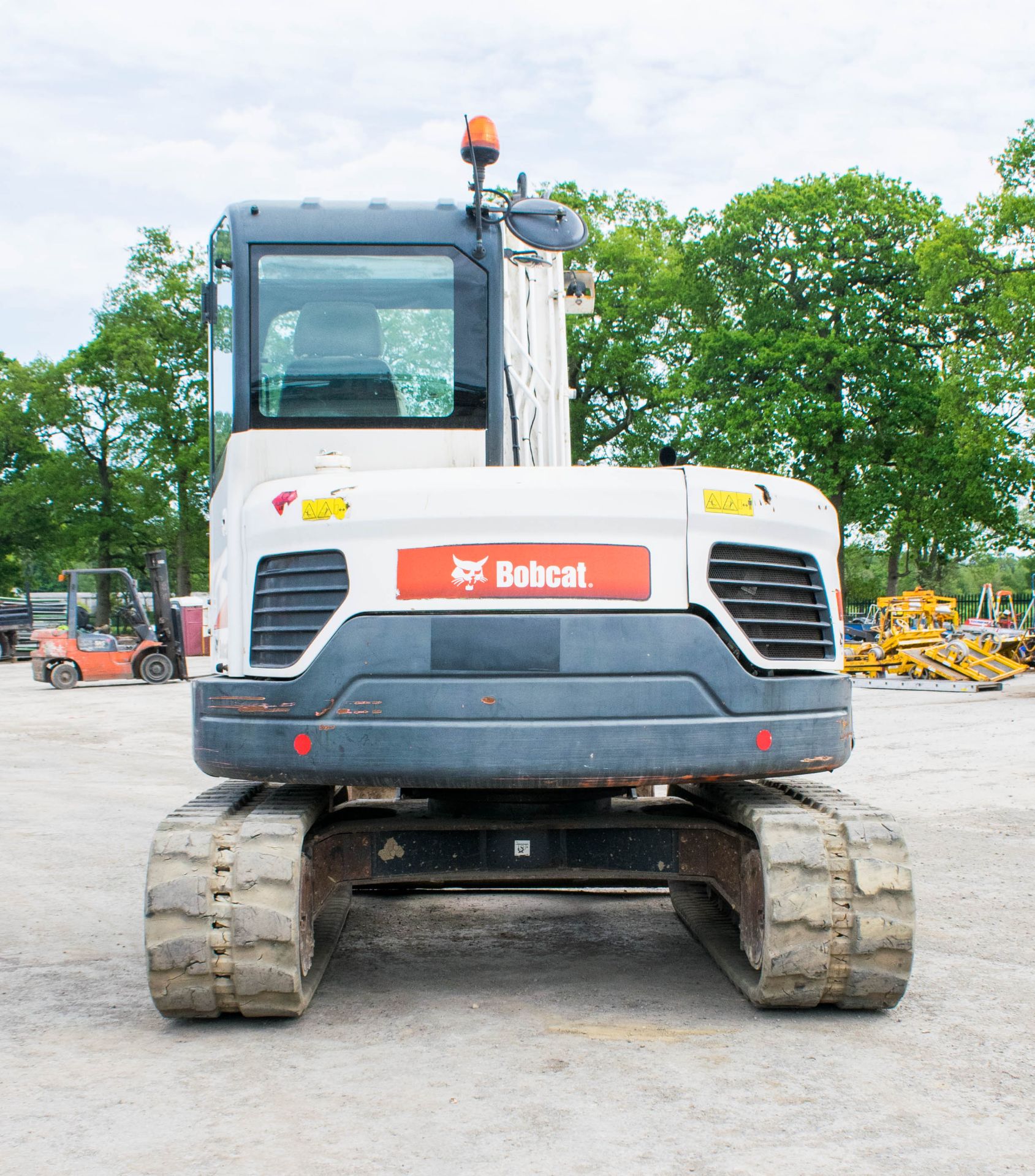 Bobcat E80 8 tonne rubber tracked excavator Year: 2013 S/N: aet312767 Recorded Hours: 2244 blade, - Bild 6 aus 21
