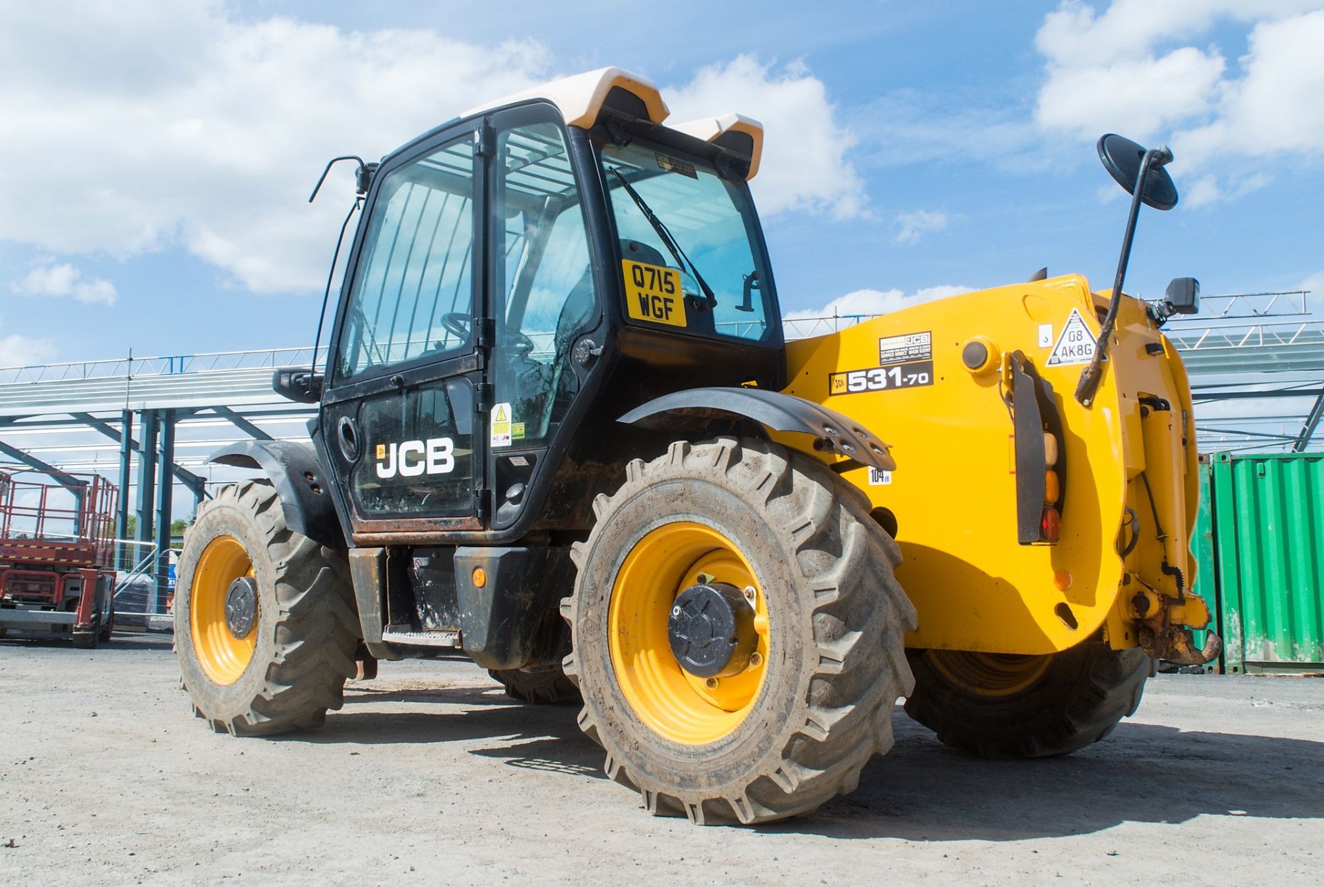 JCB 531-70 7 metre telescopic handler Year: 2014 S/N: 2341330 Recorded Hours: 3429 c/w hydraulic - Image 3 of 22