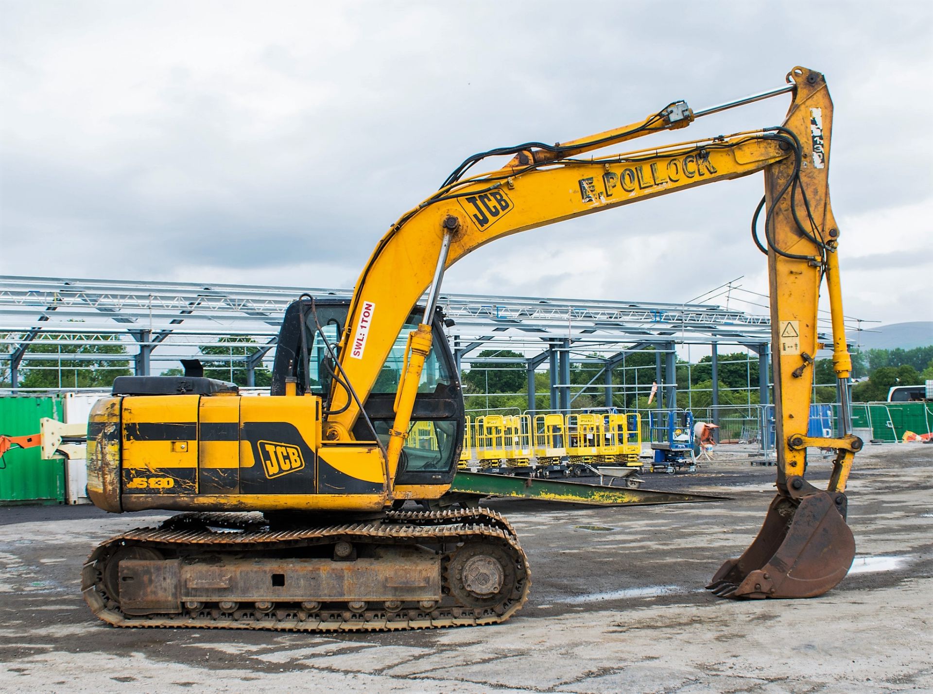 JCB JS130 13 tonne steel tracked excavator Year: 2001 S/N: E0759780 Recorded Hours: Not displayed - Image 7 of 20