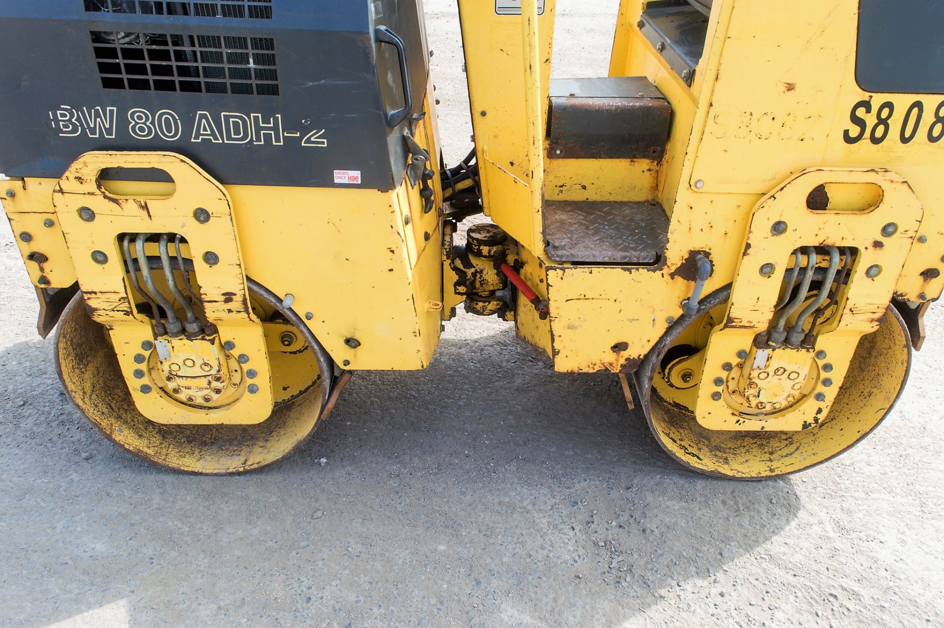 Bomag BW80 ADH-2 double drum ride on roller Year: 2007 S/N: 604256 Recorded Hours: 1503 S8082 - Image 9 of 14