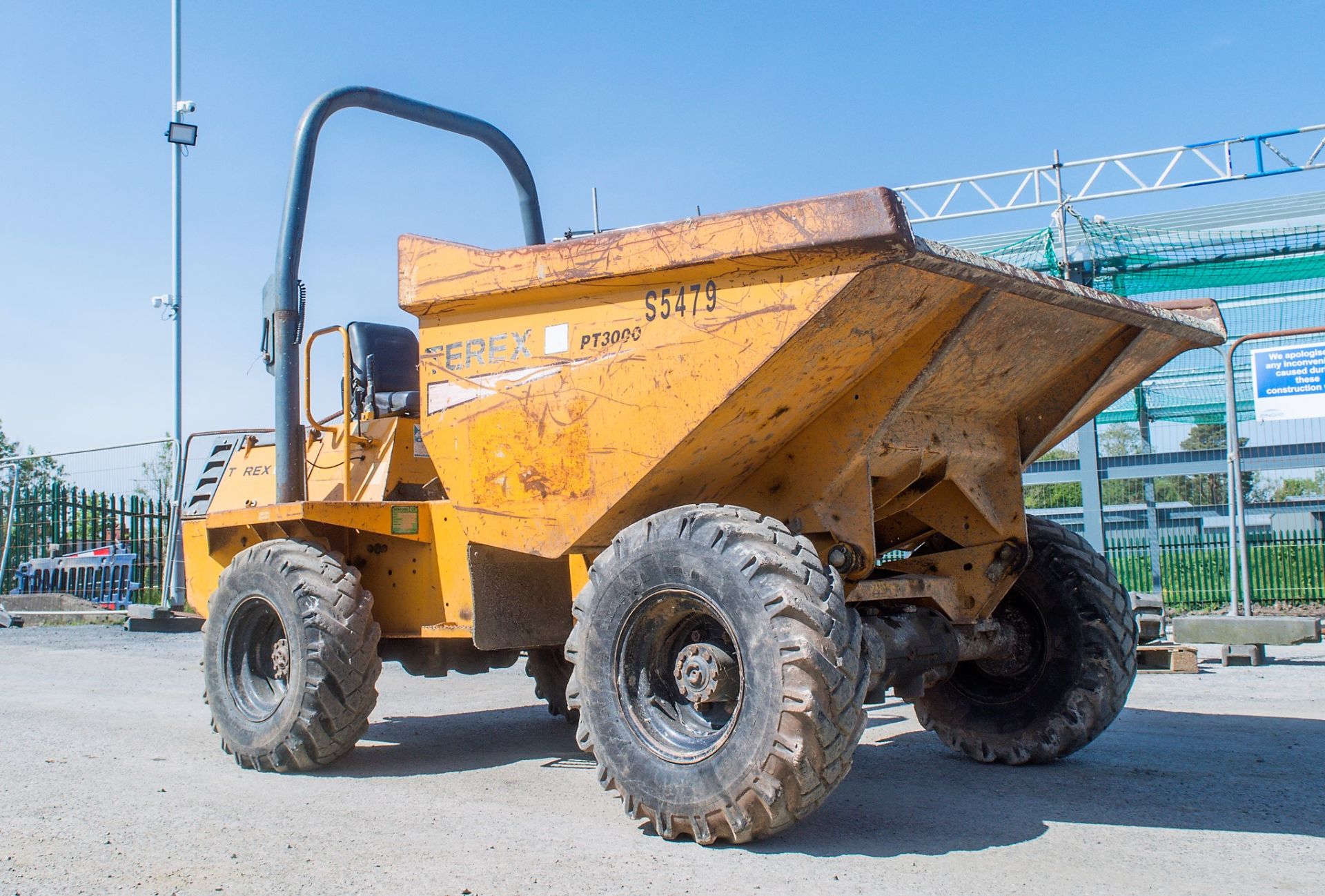 Benford Terex PT3000 3 tonne straight skip dumper Year: 2005 S/N: E501AR012 Recorded Hours: Not - Image 2 of 18