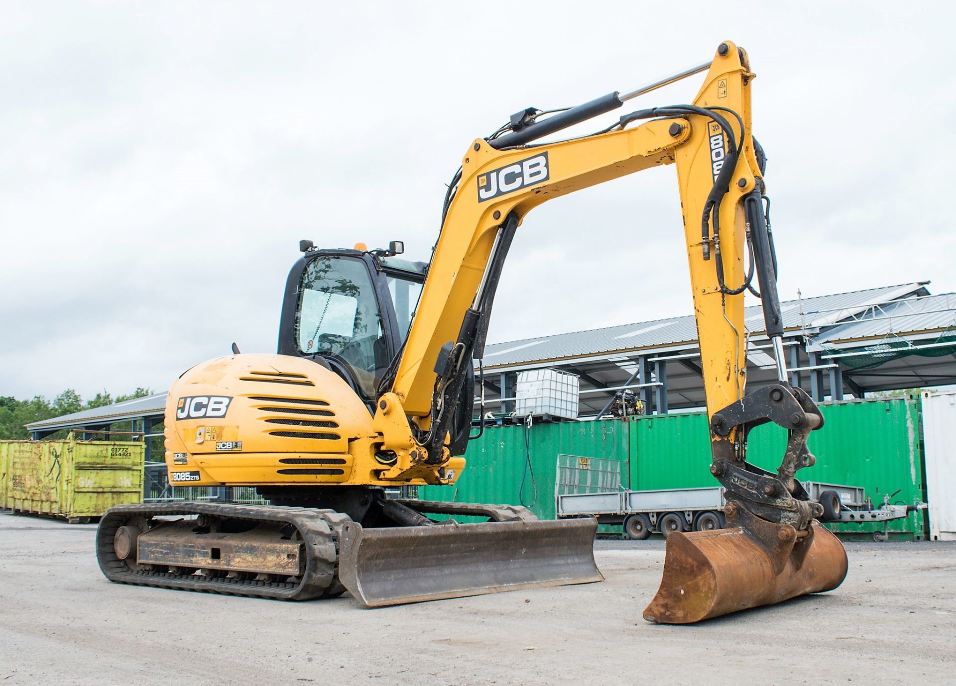 JCB 8085 Eco ZTS 8.5 tonne rubber tracked excavator Year: 2013 S/N: 1073077 Recorded Hours: 93412 ( - Image 2 of 24