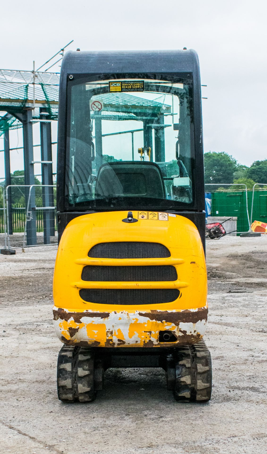 JCB 8016 1.5 tonne rubber tracked mini excavator Year: 2014 S/N: 71634 Recorded Hours: 2108 blade, - Image 6 of 17