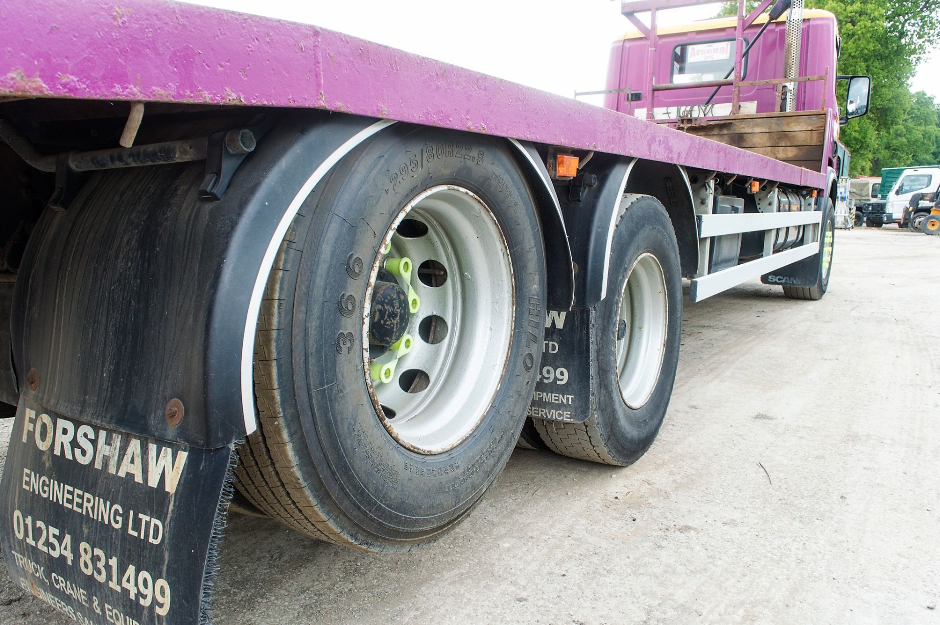 Scania 260 94D 26 tonne 6x2 beaver tail plant lorry Registration Number: BF52 JXY Date of - Image 8 of 20