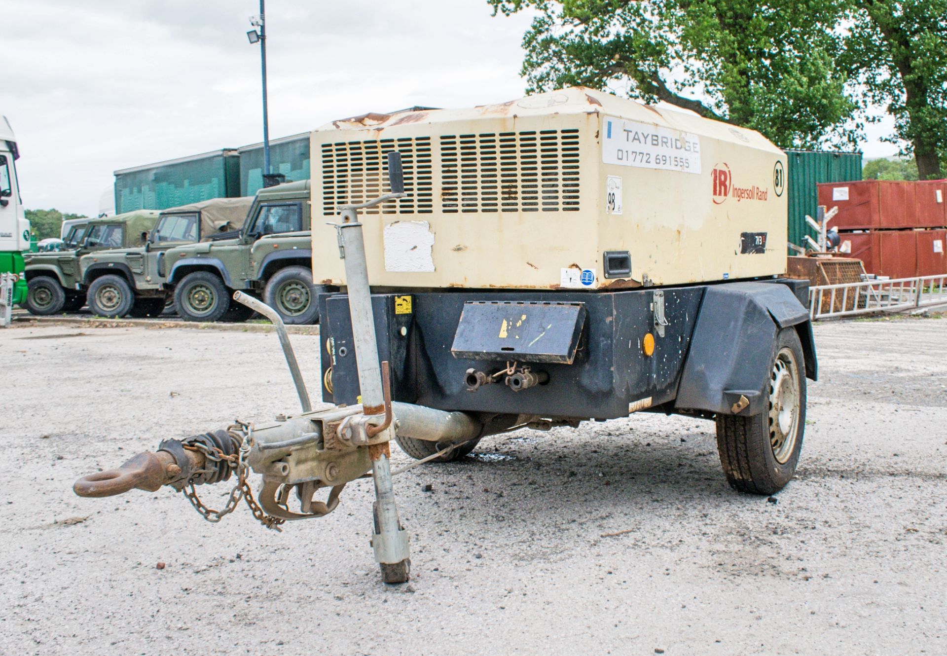 Ingersoll Rand 7/31E diesel driven fast tow air compressor/generator Year: 2007 S/N: 348699 Recorded