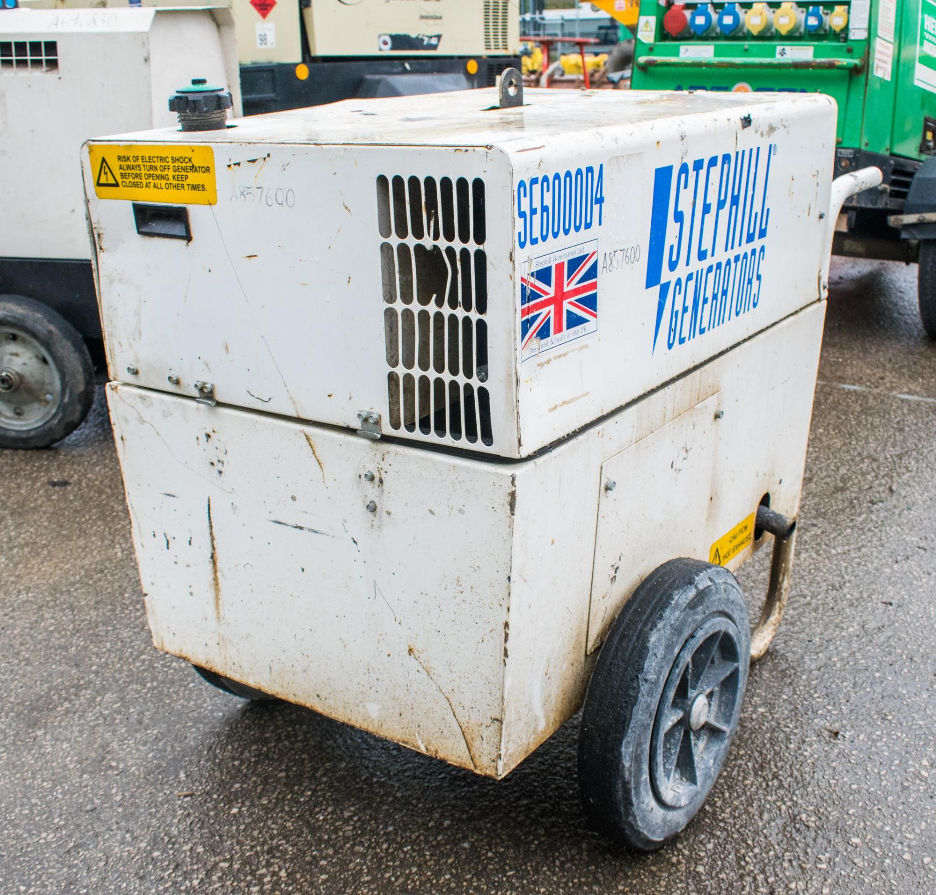 Stephill SE6000 6 kva 110v/240v diesel driven generator A857600