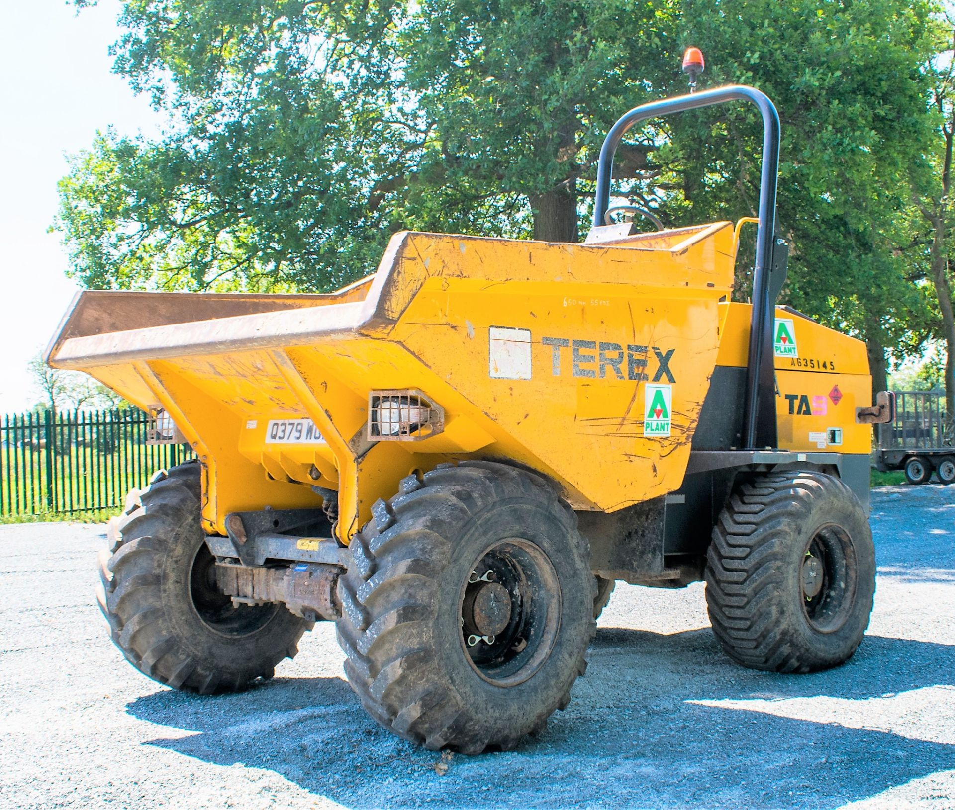 Benford Terex TA9 9 tonne straight skip dumper  Year: 2014 S/N: PK5837 Recorded Hours: 4296