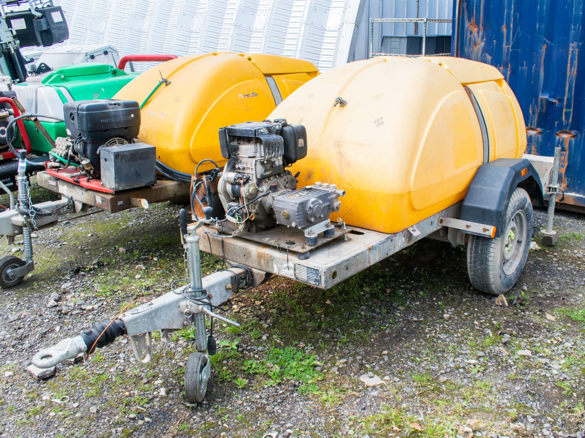 Western diesel driven fast tow water bowser/pressure washer bowser ** Engine parts missing, no lance