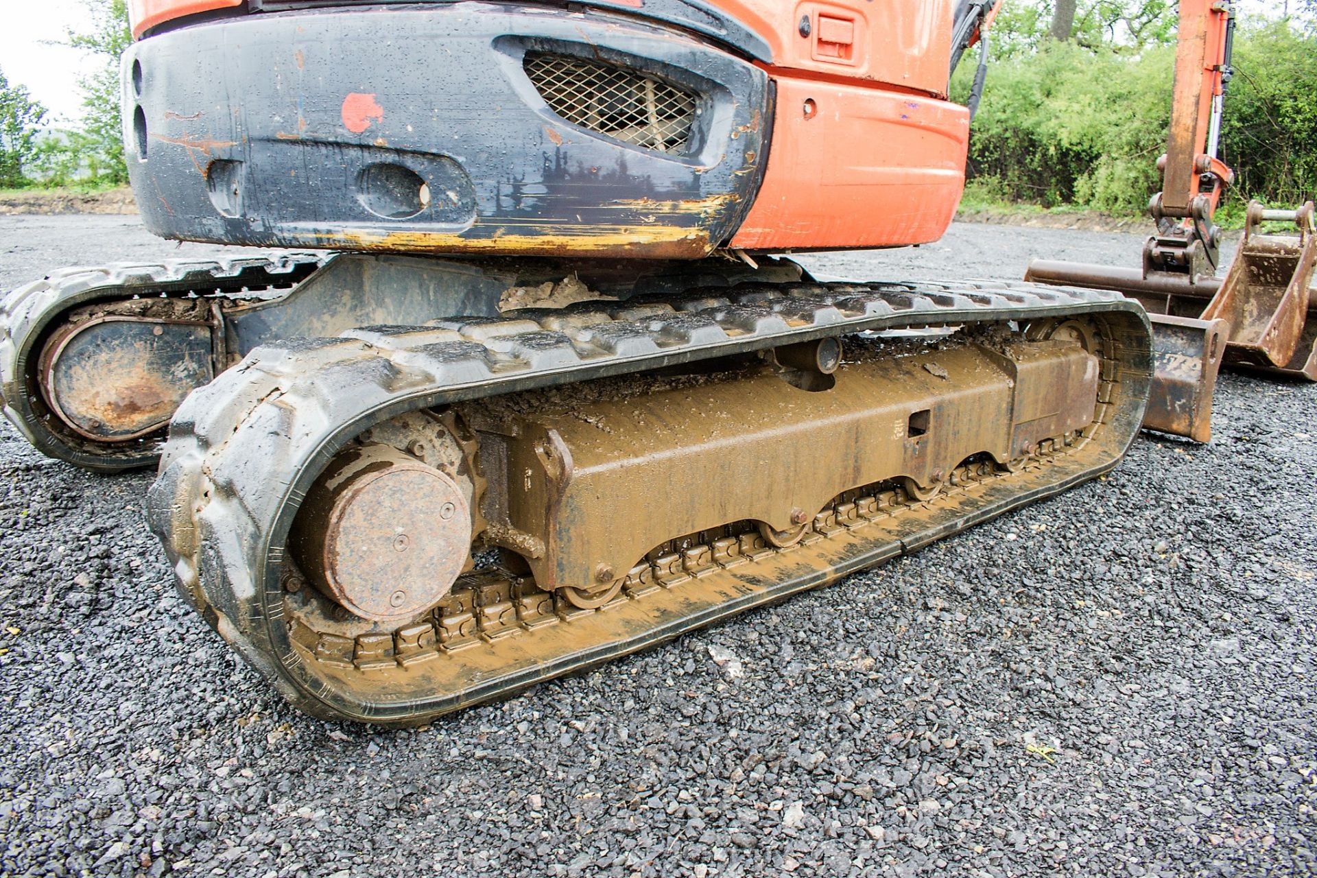 Kubota U48-4 4.8 tonne rubber tracked excavator Year: 2011 S/N: 50574 Recorded Hours: 3359 blade, - Image 9 of 26