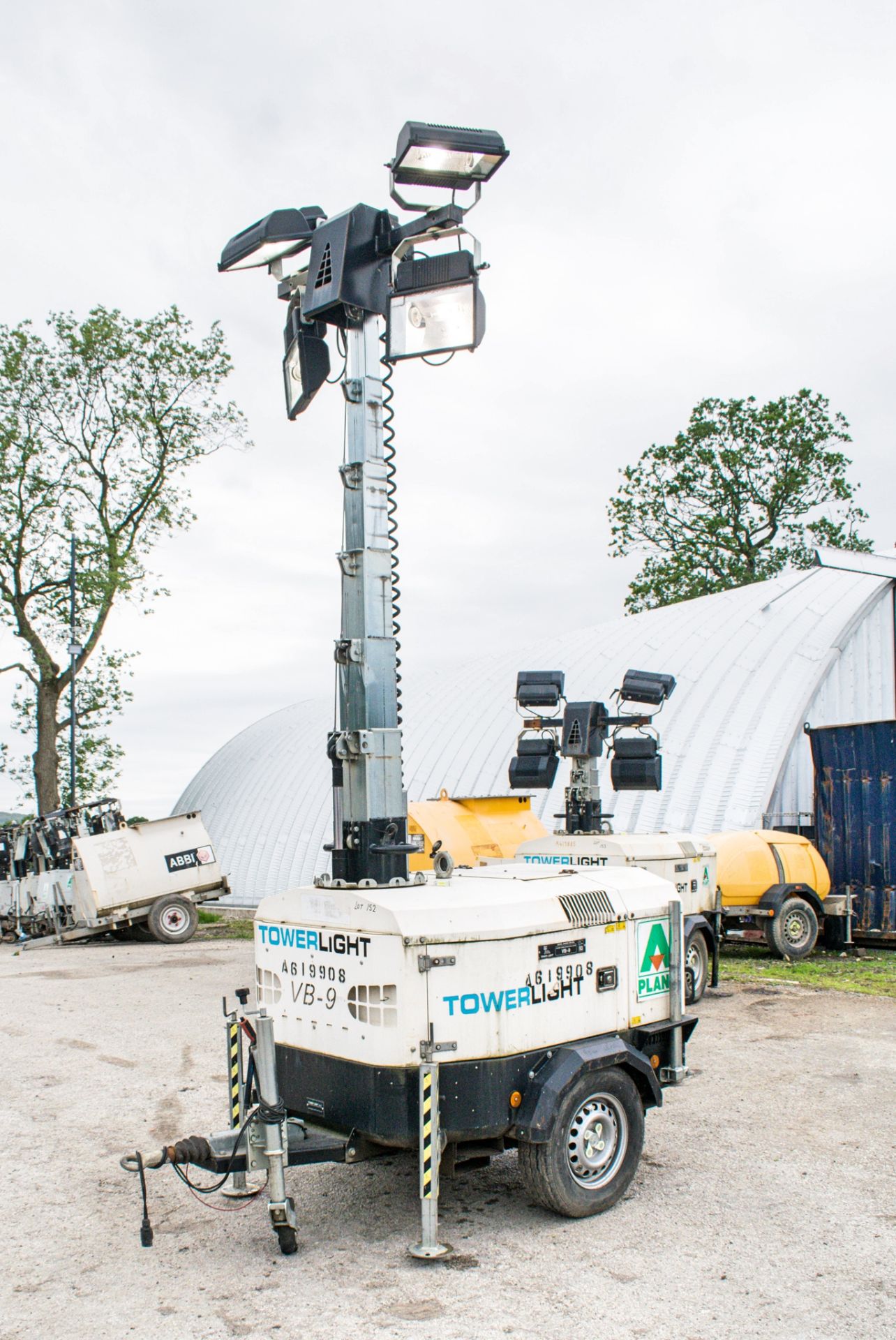 Tower Light VB-9 diesel driven fast tow lighting tower Year: 2013 S/N: 1302876 Recorded Hours: - Image 8 of 9