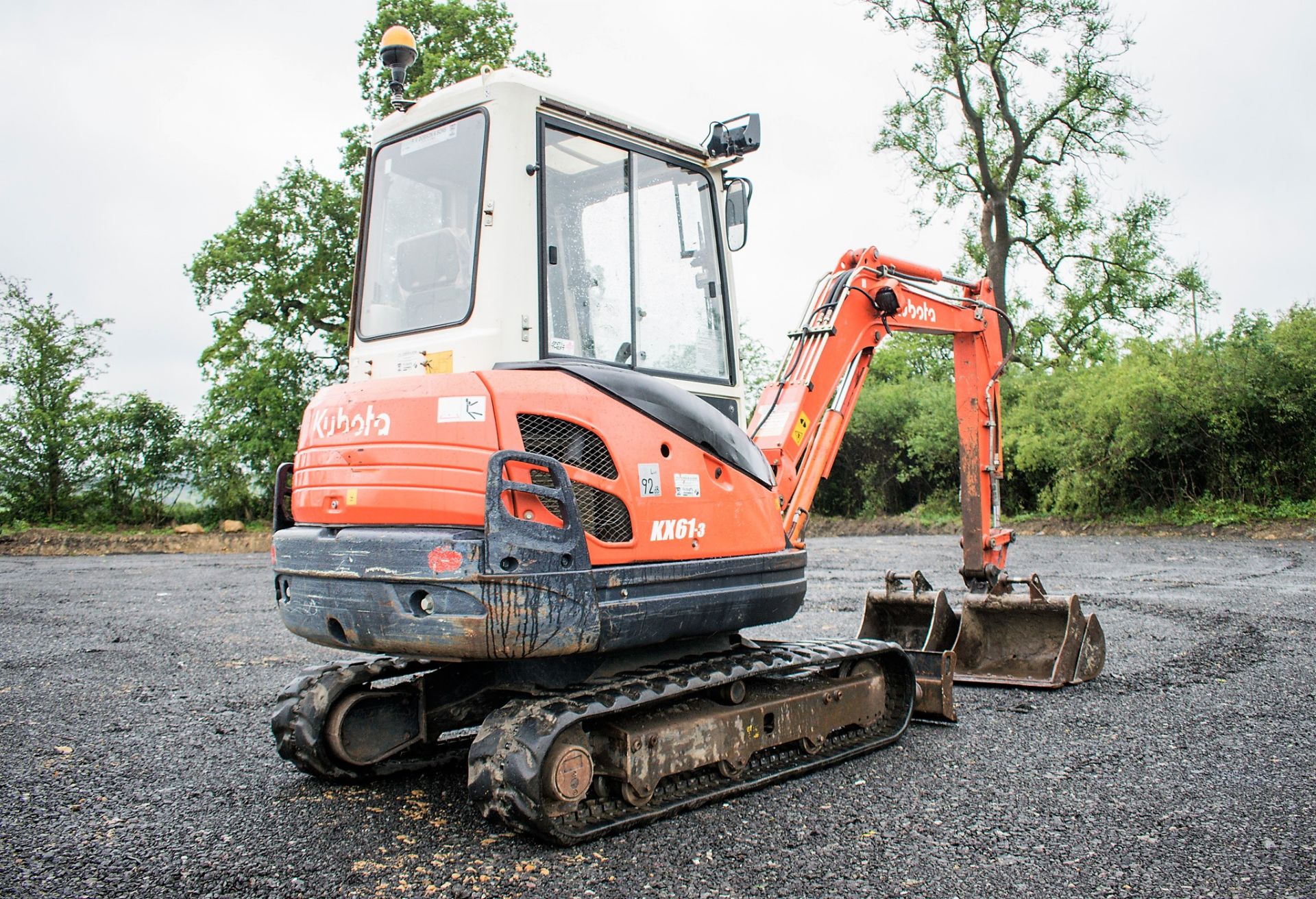 Kubota KX61-3 2.6 tonne rubber tracked mini excavator Year: 2012 S/N: 79169 Recorded Hours: 3331 - Image 4 of 25