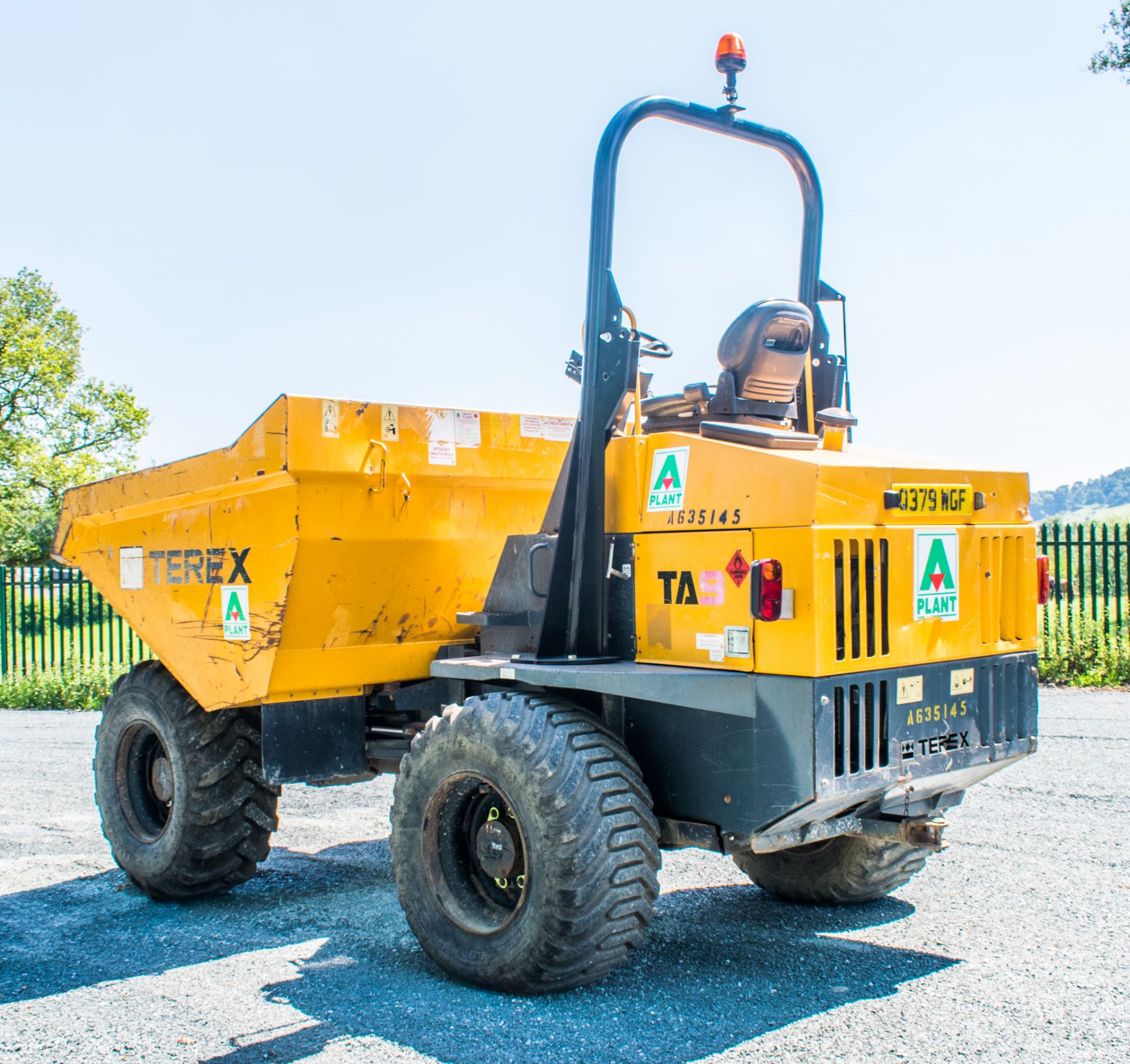 Benford Terex TA9 9 tonne straight skip dumper  Year: 2014 S/N: PK5837 Recorded Hours: 4296 - Image 4 of 17