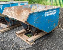 Conquip fork lift tipping skip