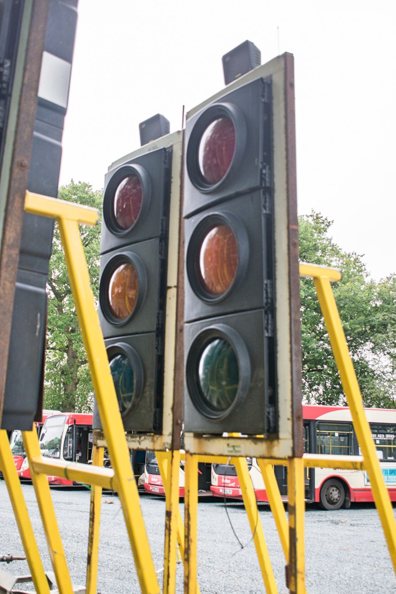 Hazlewood single axle traffic light trailer c/w 4 battery traffic lights A533276/A555706/A529395/ - Bild 4 aus 5