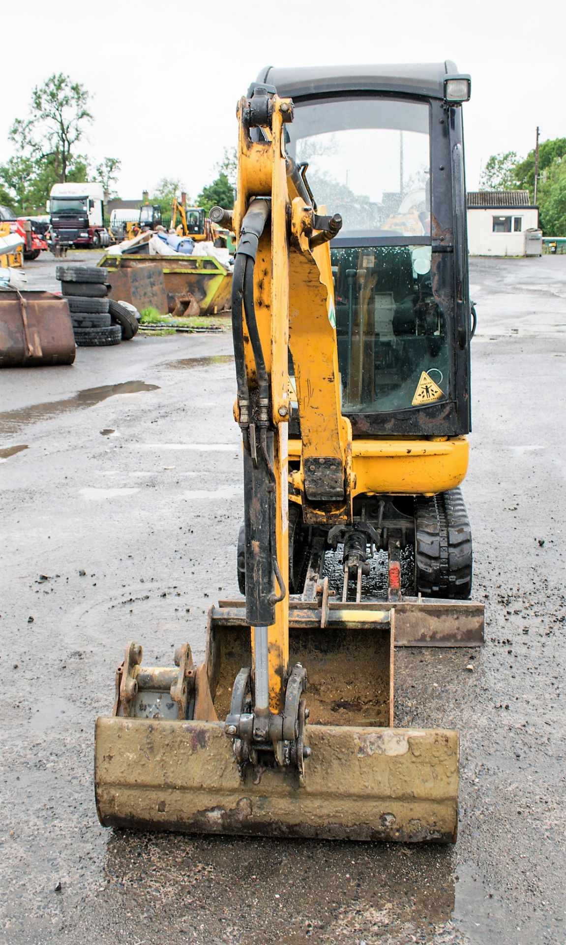JCB 8016 1.5 tonne rubber tracked mini excavator Year: 2013 S/N: 2071343 Recorded Hours: 1640 blade, - Image 5 of 21
