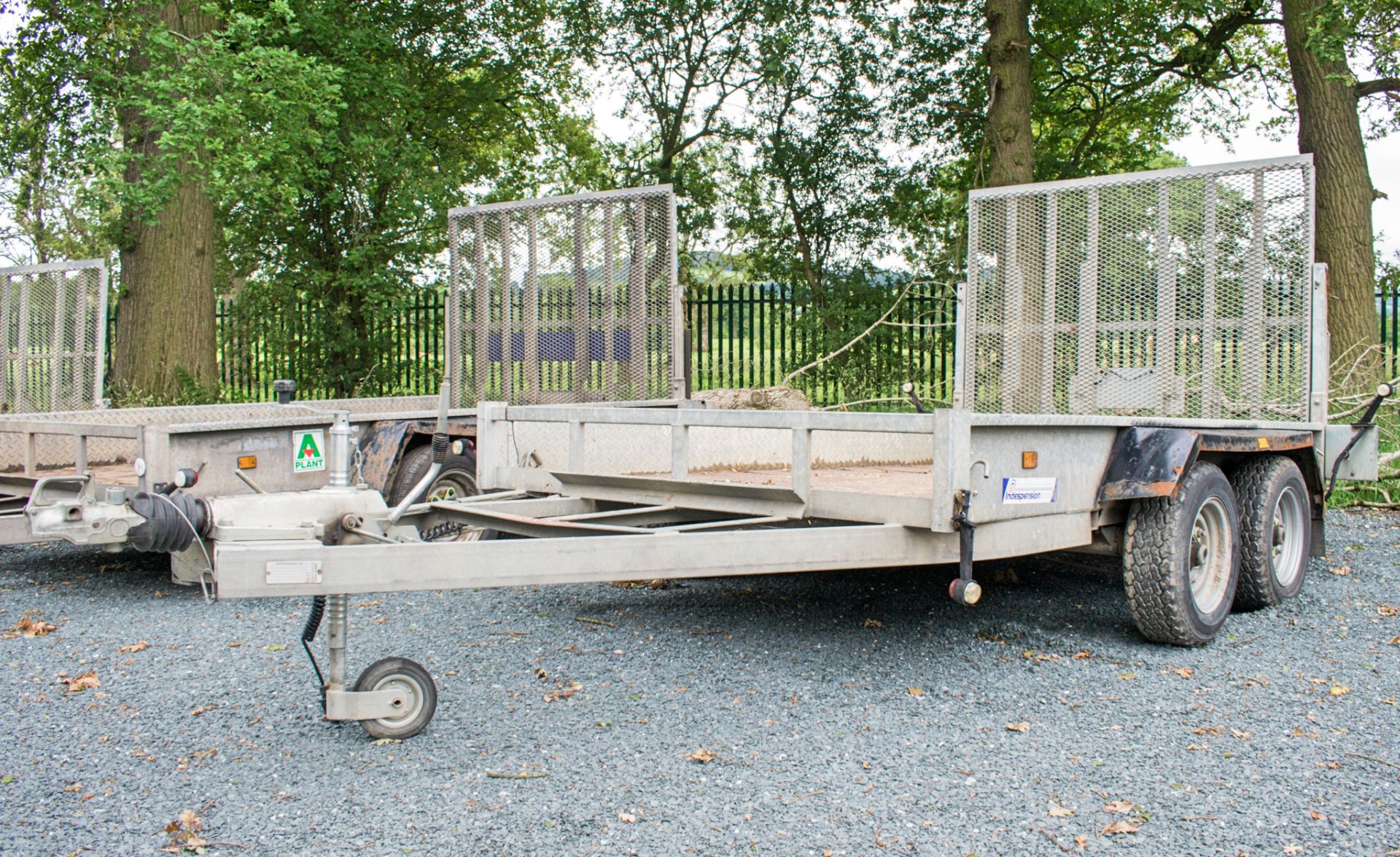 Indespension 10ft x 6ft tandem axle plant trailer A643315