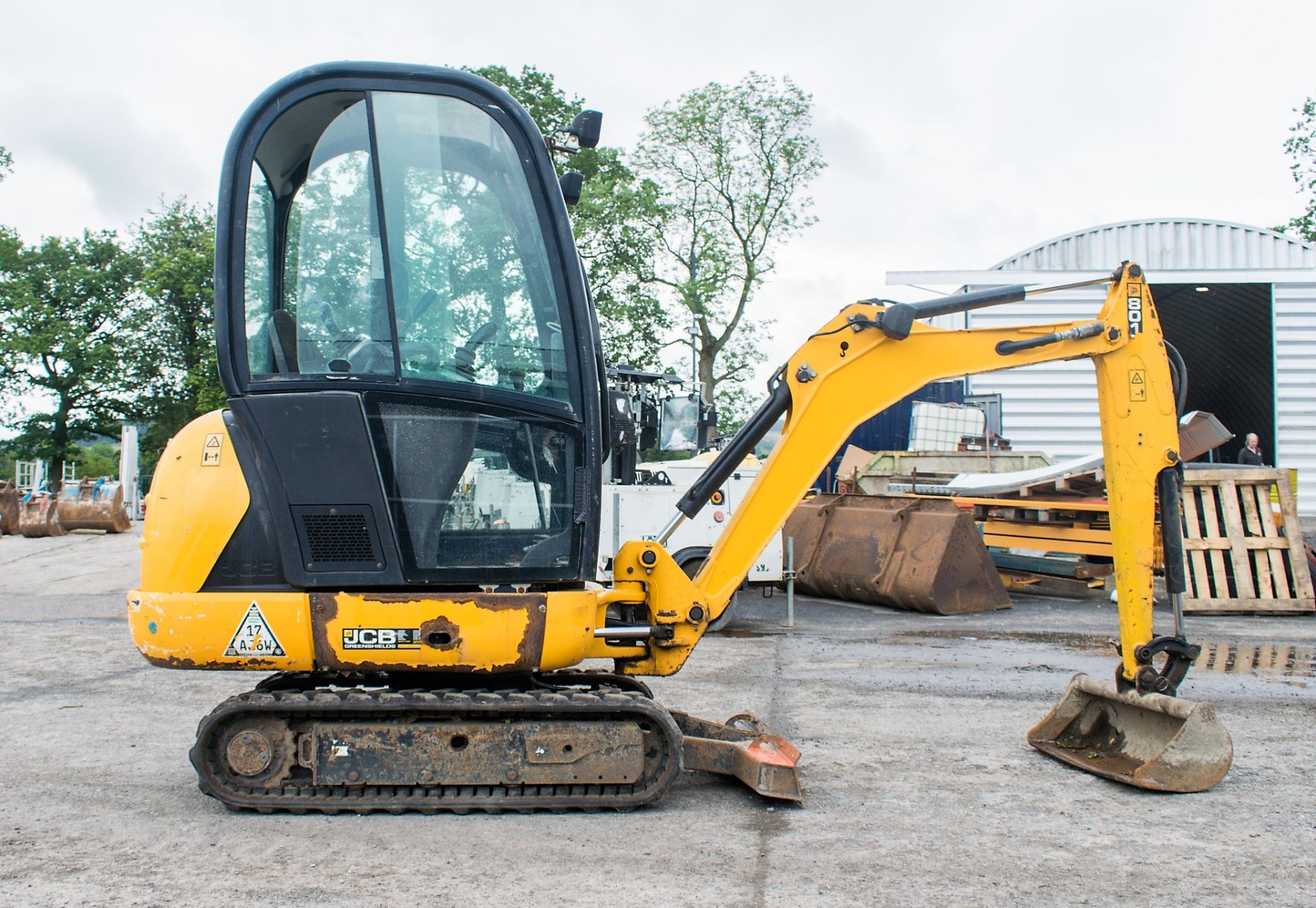 JCB 8016 1.5 tonne rubber tracked mini excavator Year: 2014 S/N: 20171553 Recorded Hours: 2238 - Image 7 of 20