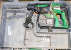 Hitachi cordless SDS rotary hammer drill c/w carry case *No Charger*