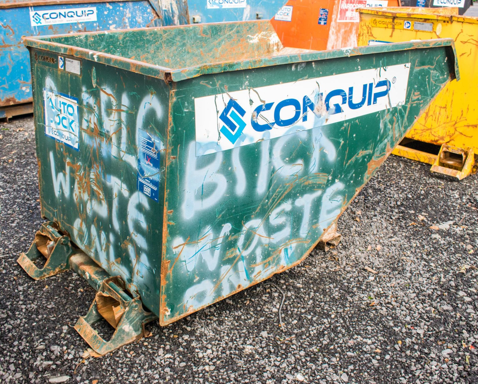 Conquip fork lift tipping skip - Image 2 of 3