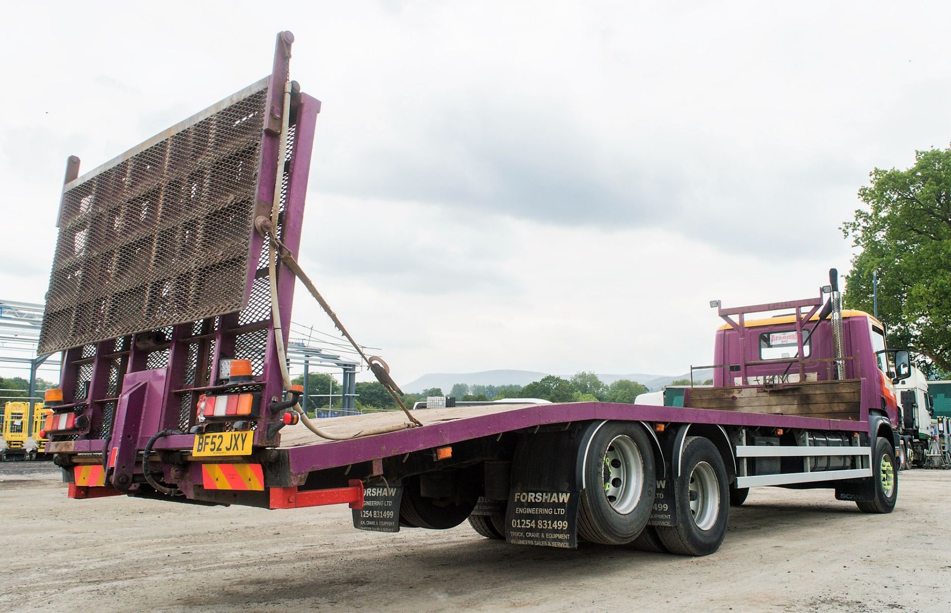 Scania 260 94D 26 tonne 6x2 beaver tail plant lorry Registration Number: BF52 JXY Date of - Image 3 of 20