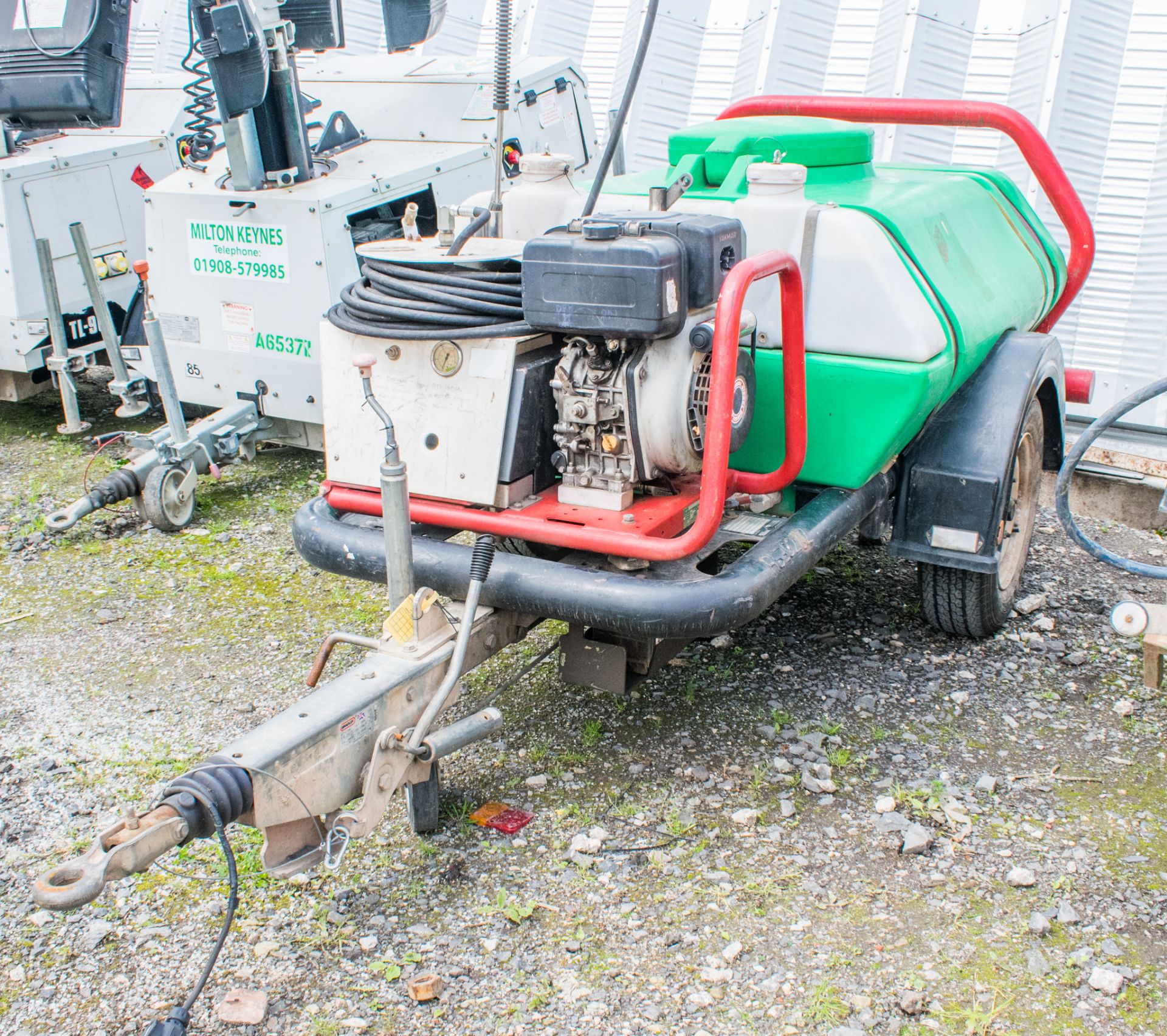 Brendon diesel driven fast tow water bowser/pressure washer c/w hose & lance A630262