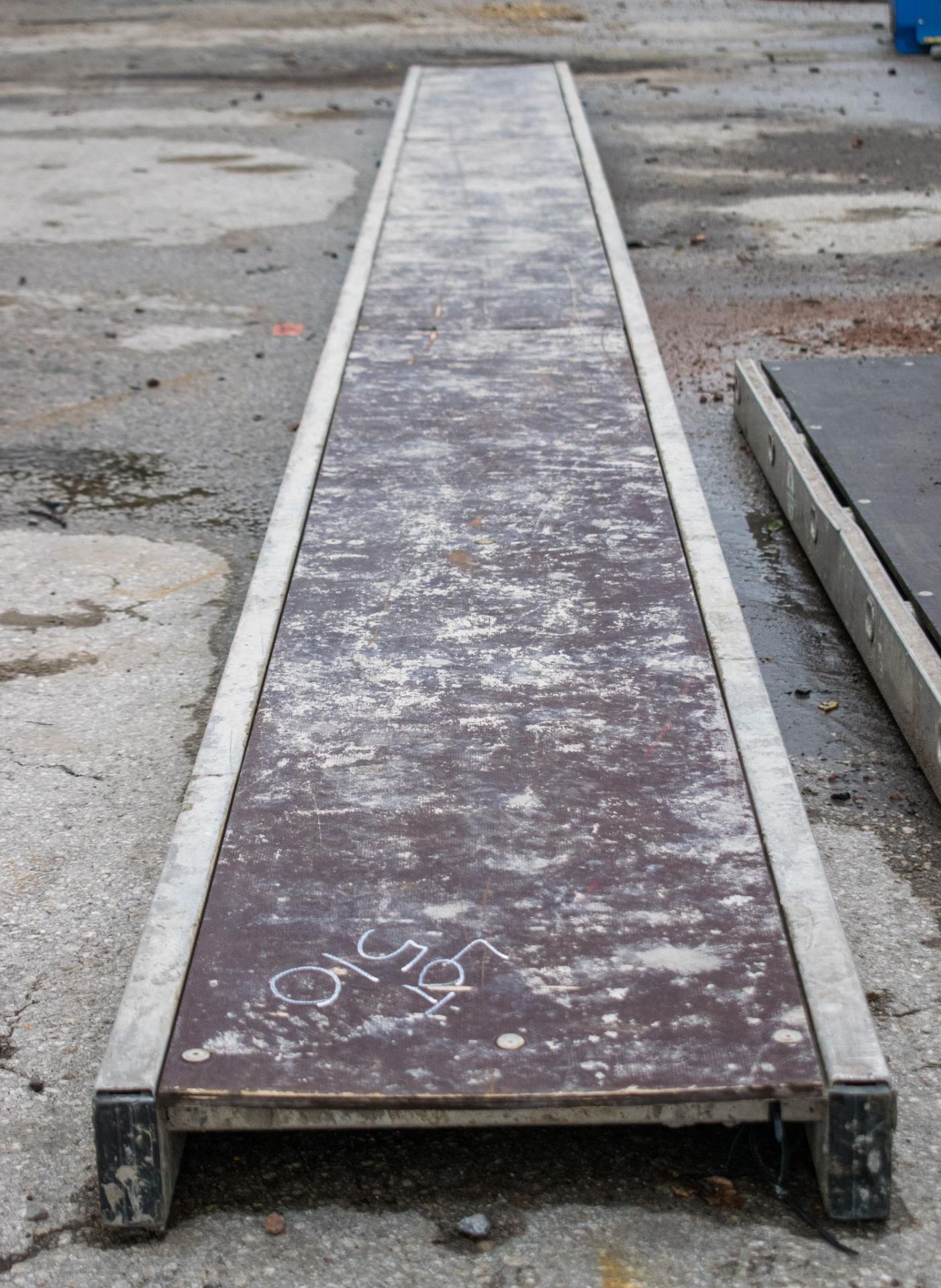 Aluminium staging board approx. 22 foot long