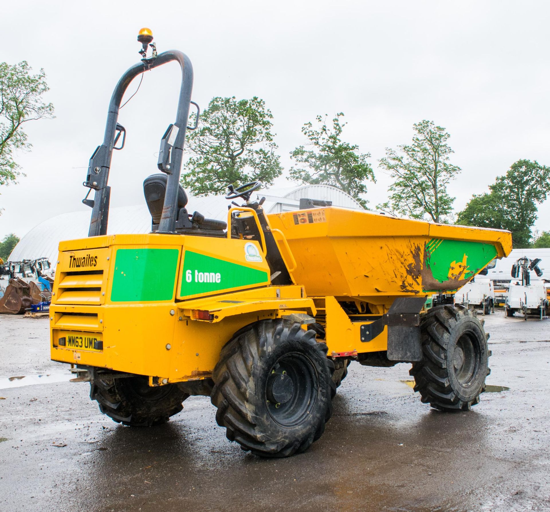 Thwaites 6 tonne swivel skip dumper  Registration number: MM63 UMD Year: 2014 S/N: C9151 Recorded - Image 3 of 20