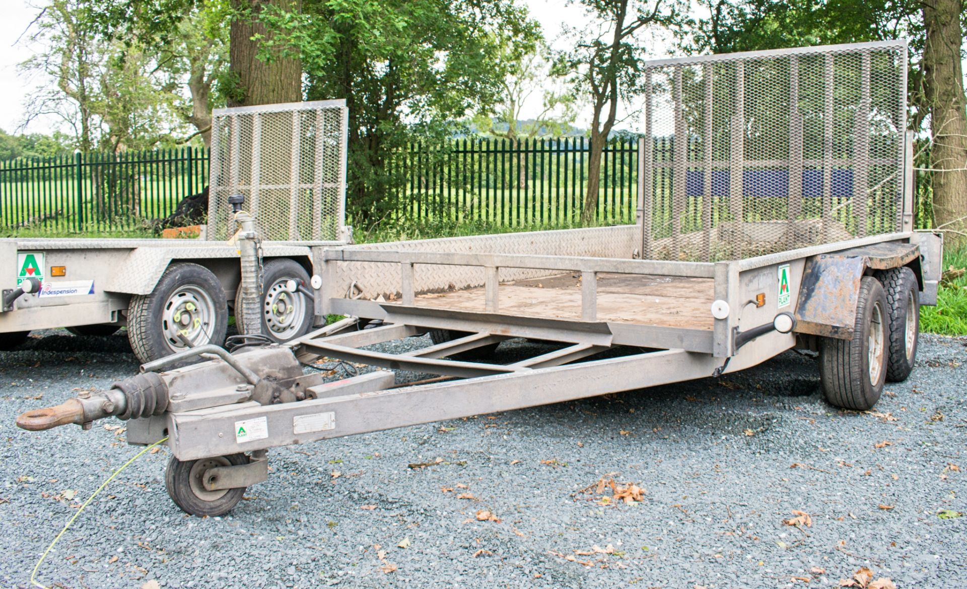 Indespension 10ft x 6ft tandem axle plant trailer A587358