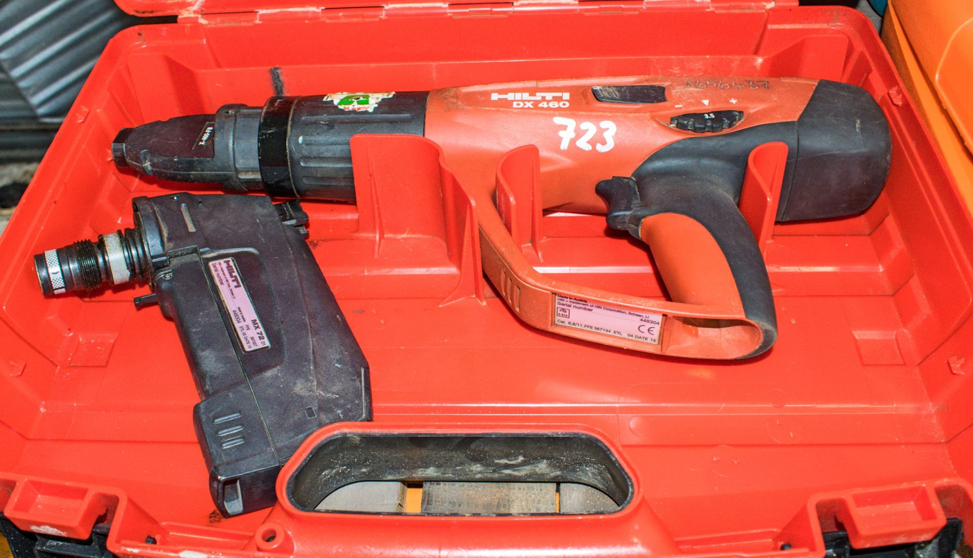 Hilti DX460 nail gun c/w carry case A656437
