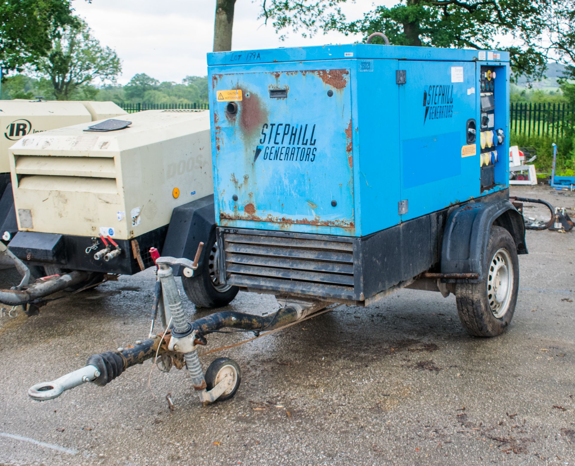 Stephill SSDX20 20 kva 110v/240v diesel driven fast tow generator S/N: 118073 Recorded Hours: