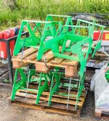 Pallet of steel valve stands as photographed A861275