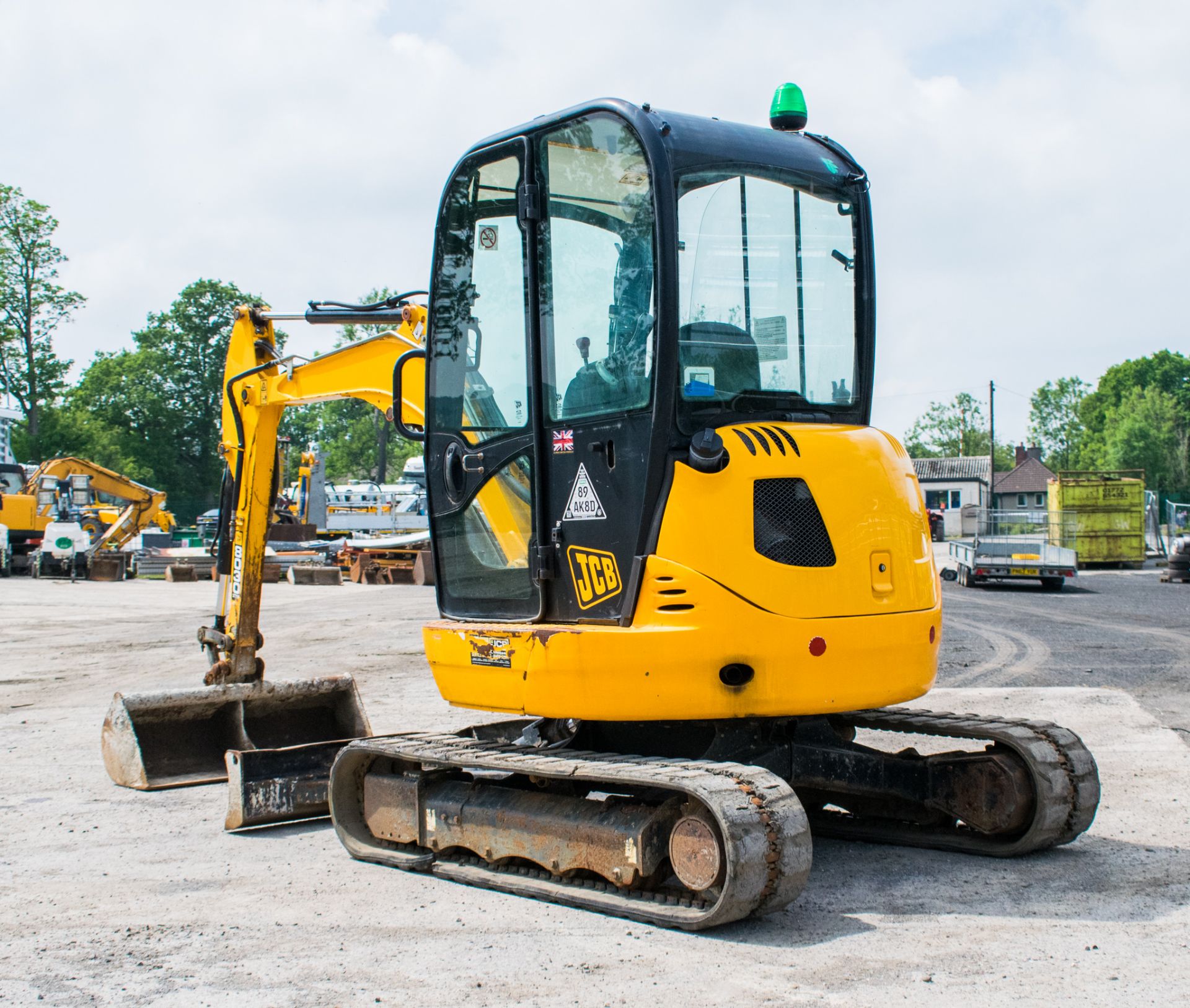 JCB 8030 ZTS 3 tonne rubber tracked excavator  Year: 2014 S/N: 32119 Recorded hours; 1350 blade, - Image 4 of 18