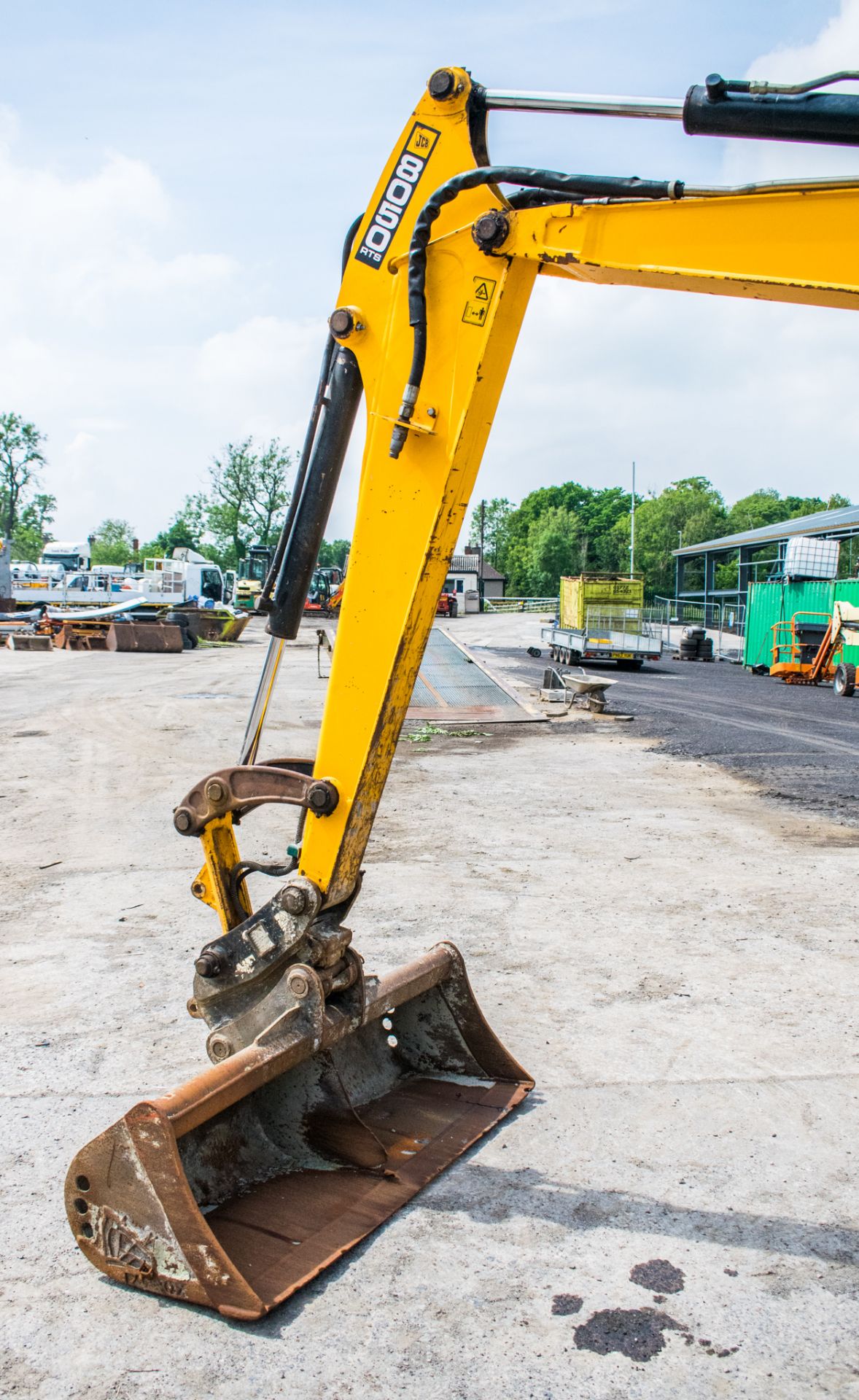 JCB 8050 RTS 5 tonne rubber tracked excavator  Year: 2013 S/N: 41929 Recorded Hours: 3240 blade, - Image 10 of 18