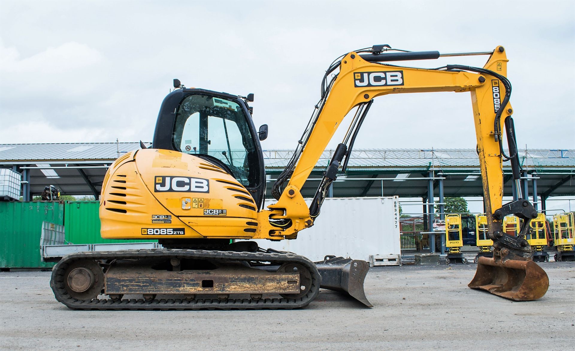 JCB 8085 Eco ZTS 8.5 tonne rubber tracked excavator Year: 2013 S/N: 1073077 Recorded Hours: 93412 ( - Image 8 of 24
