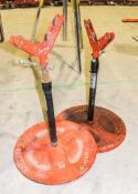 2 - Ridgid pipe roller stands A697726/A697725