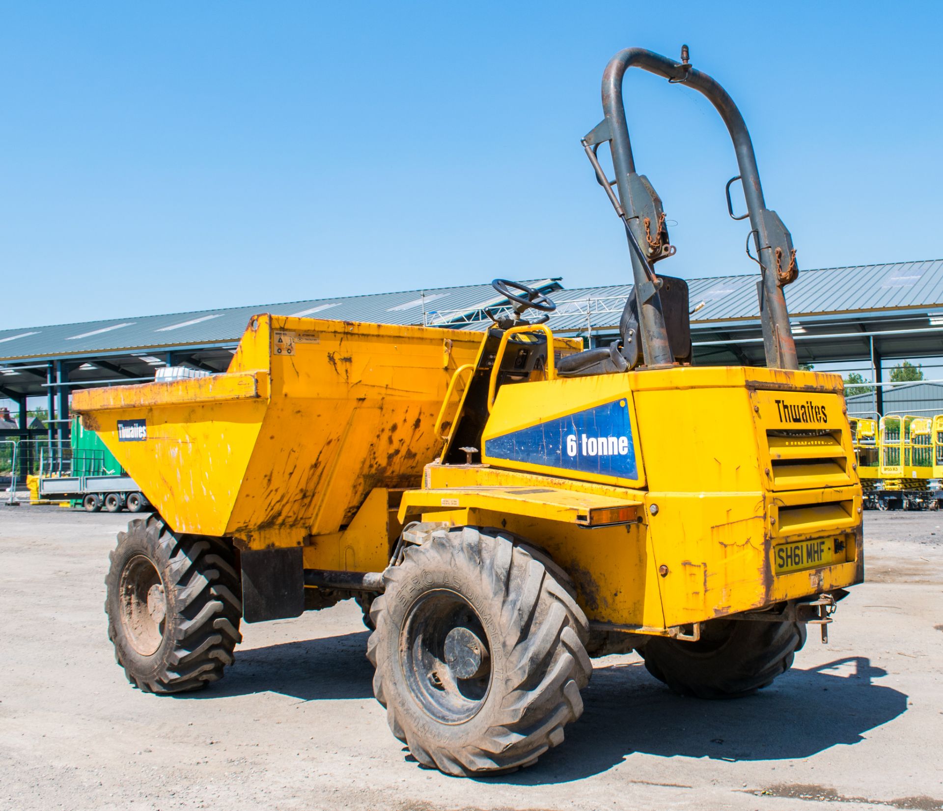 Thwaites 6 tonne straight skip dumper  Year: 2008 S/N: B75358 Recorded Hours: 1659 Registration - Image 4 of 18