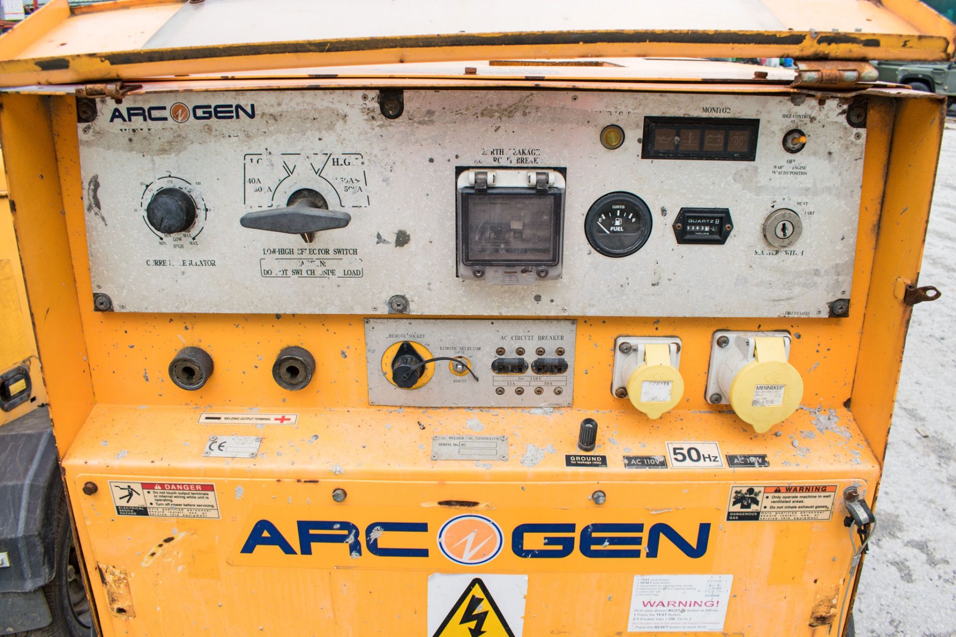 Arcgen diesel driven fast tow welder/generator S/N: 5637606 Recorded Hours: 1363 A572707 - Bild 3 aus 6