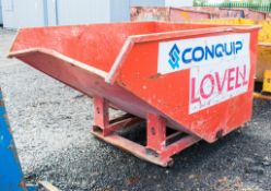 Conquip fork lift tipping skip