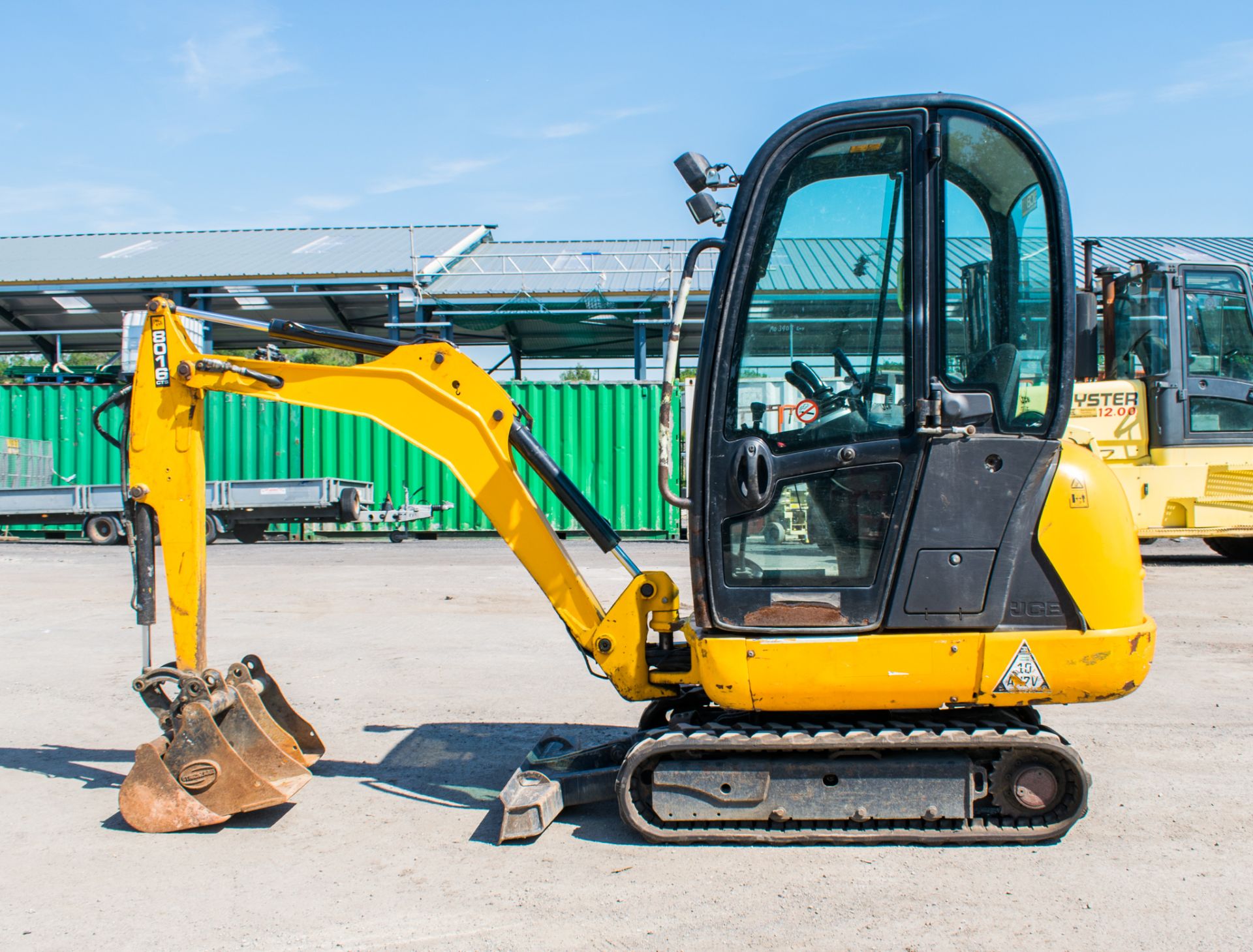 JCB 8016 CTS 1.5 tonne rubber tracked mini excavator  Year: 2013  S/N: 71364 Recorded hours: 1904 - Bild 7 aus 17