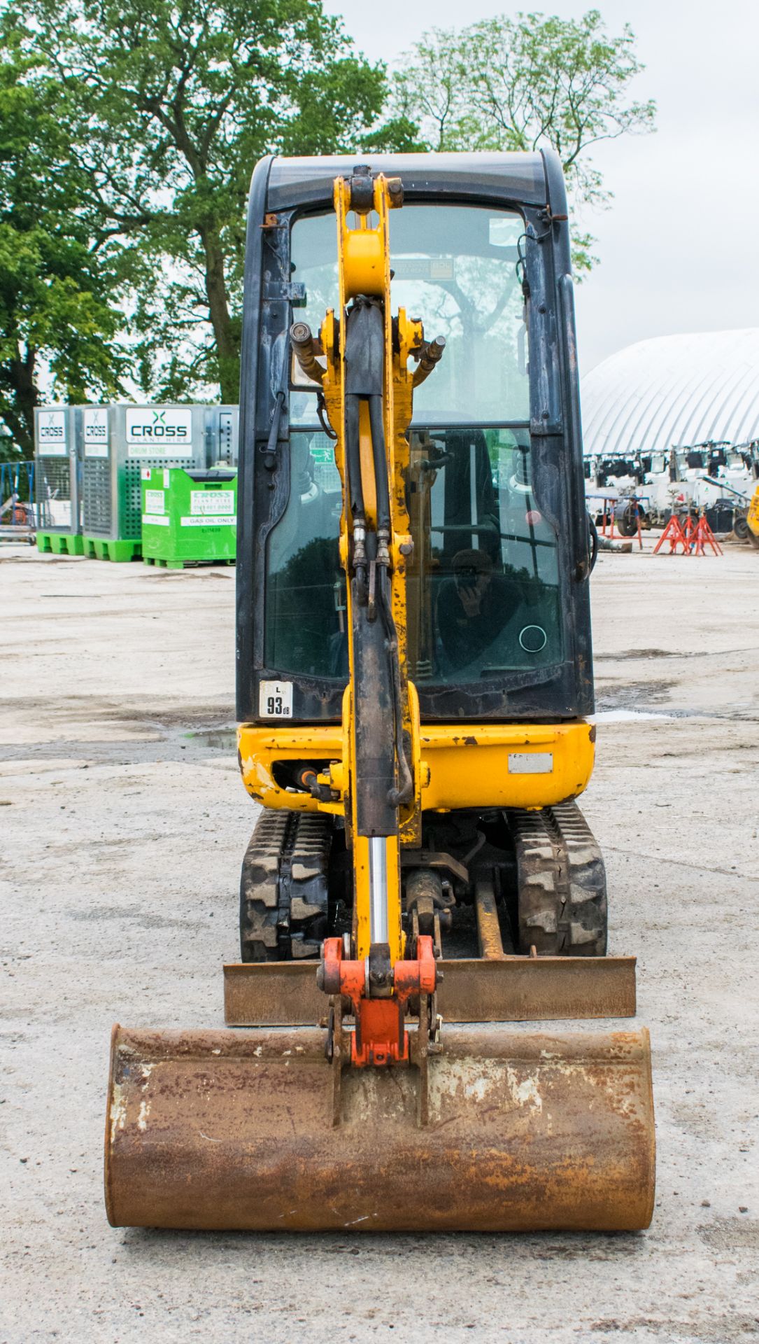 JCB 8016 1.5 tonne rubber tracked mini excavator Year: 2014 S/N: 71634 Recorded Hours: 2108 blade, - Image 5 of 17