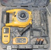 Dewalt battery rotating laser level c/w remotes & carry case L175