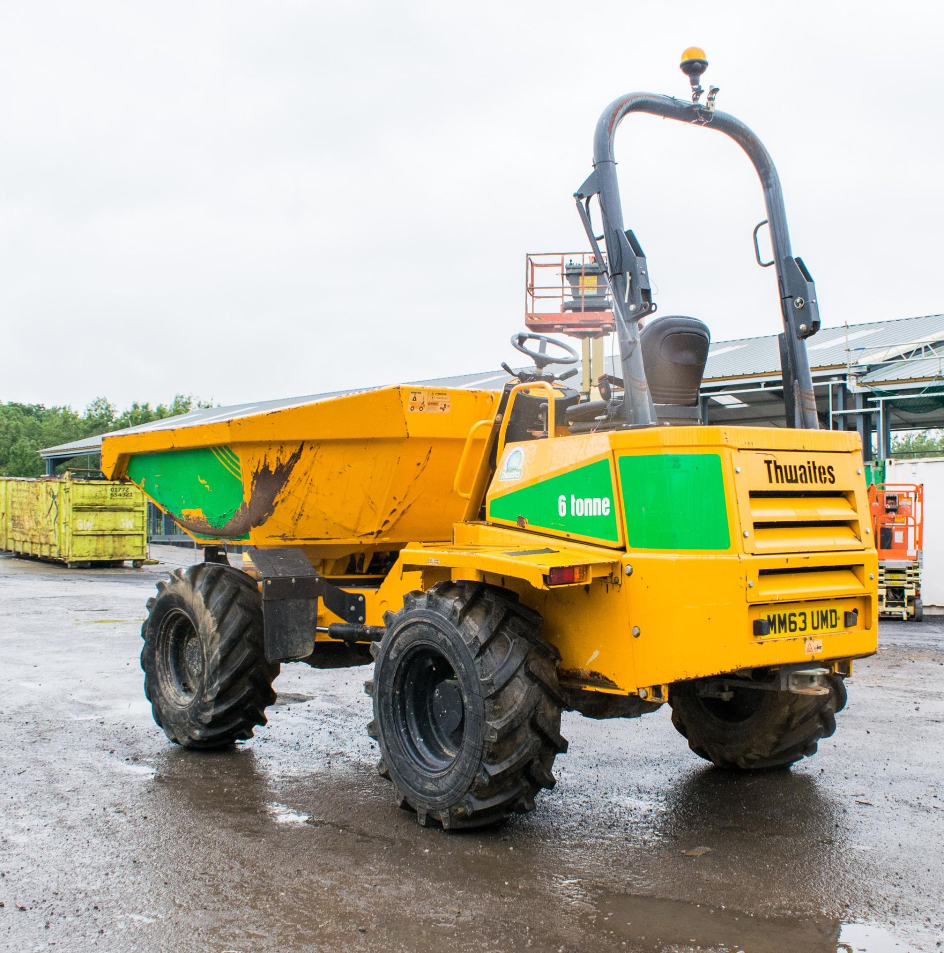 Thwaites 6 tonne swivel skip dumper  Registration number: MM63 UMD Year: 2014 S/N: C9151 Recorded - Image 4 of 20